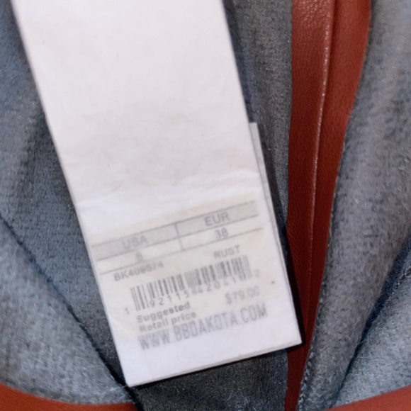 BB Dakota Belt So Real Faux Leather Skirt- NWT - Picture 7 of 16